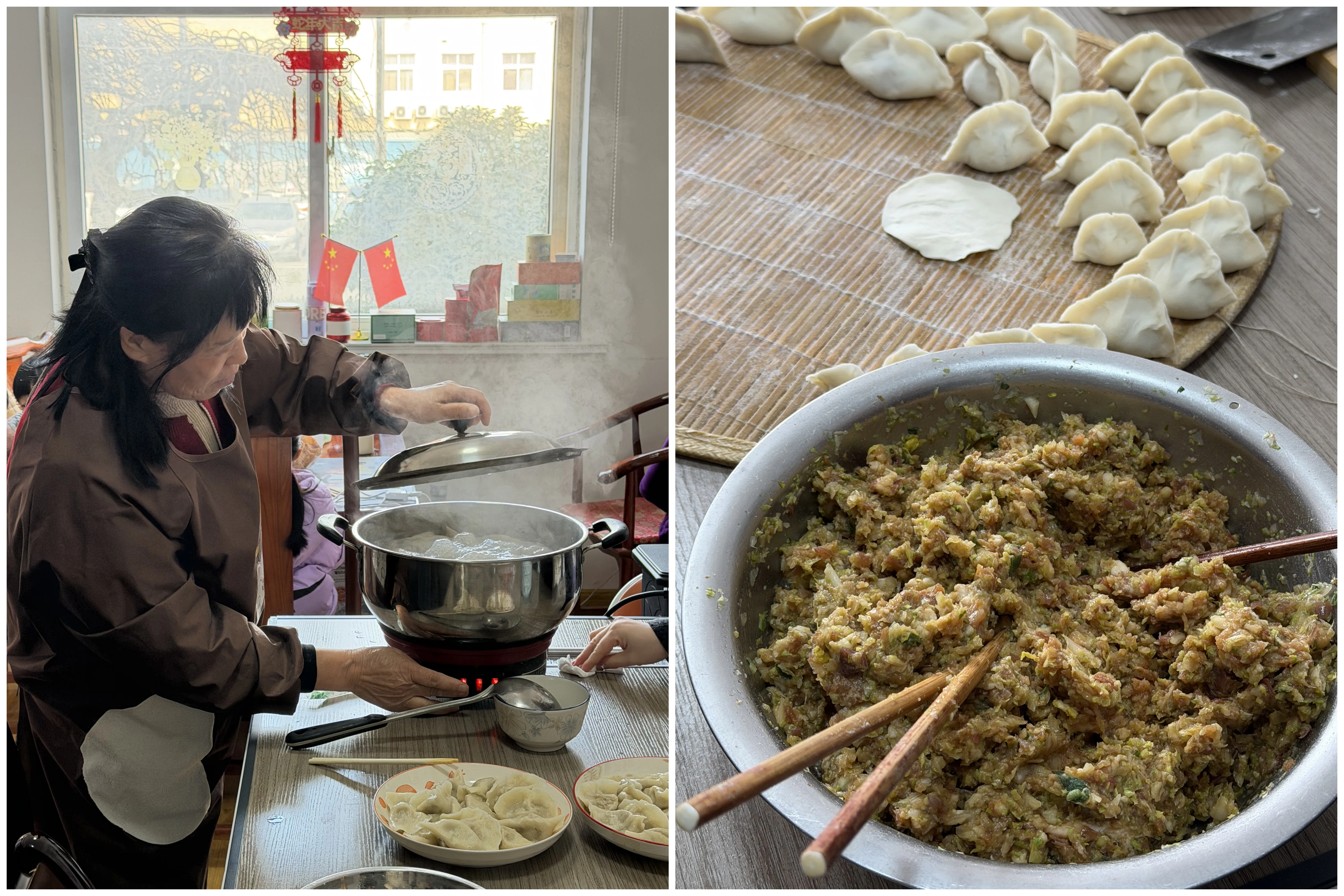 Haozhifeng празнува малката Нова година с традицията за кнедли